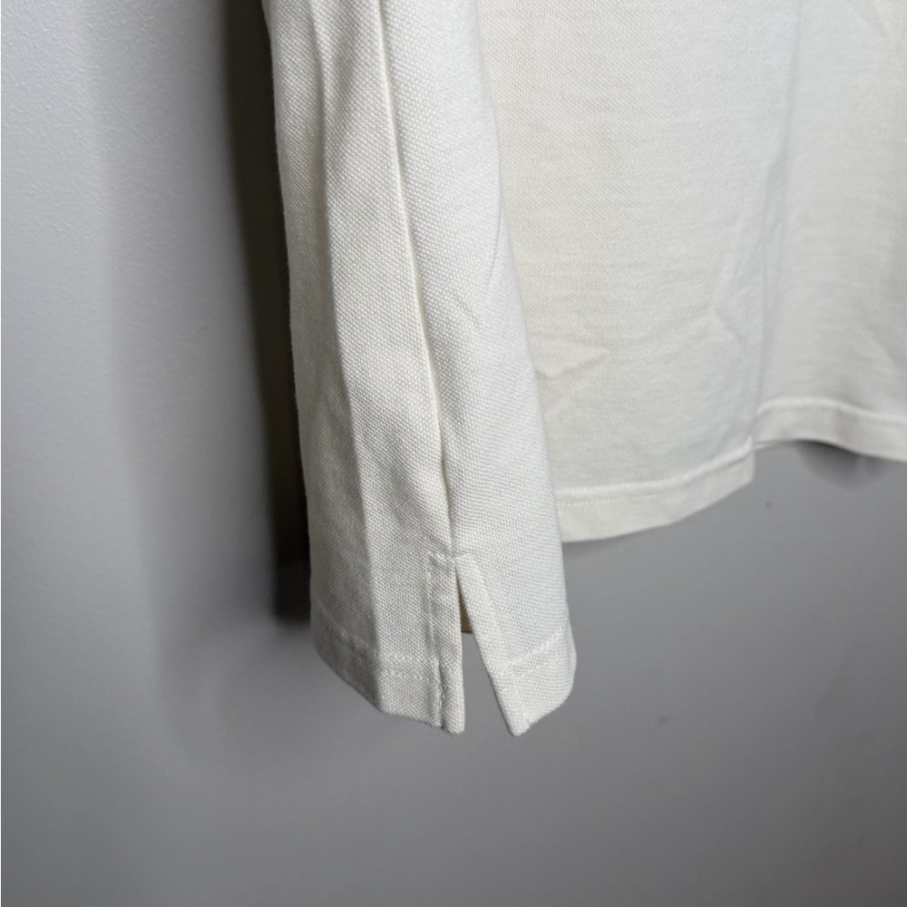Prince Cream Polo with Green Trim Pickleball Tennis Collared Short Sleeve - Picture 6 of 6